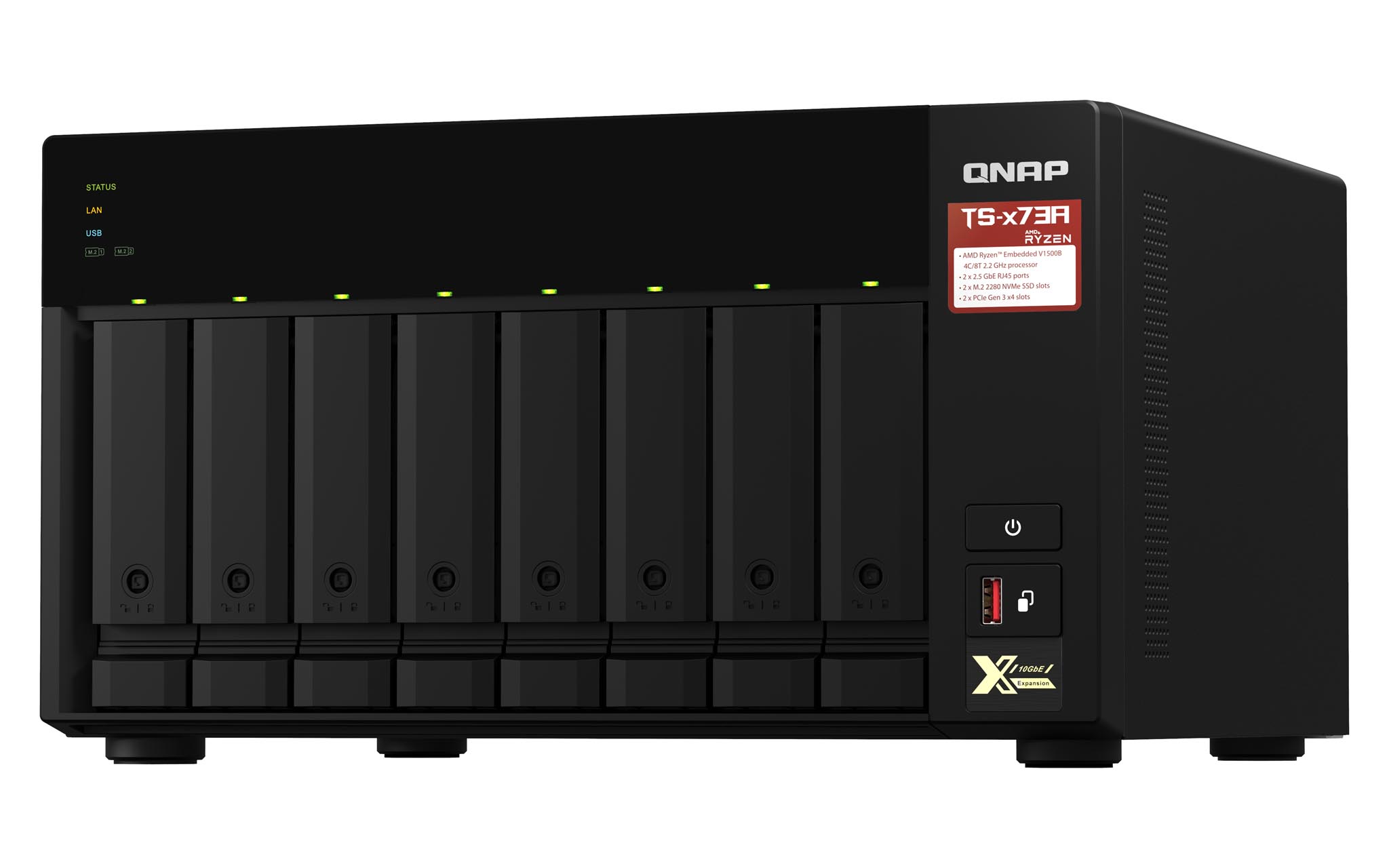 QNAP TS-873A-8G 8 Bay, Thiết Bị Lưu Trữ NAS QNAP TS-873A-8G Chính Hãng